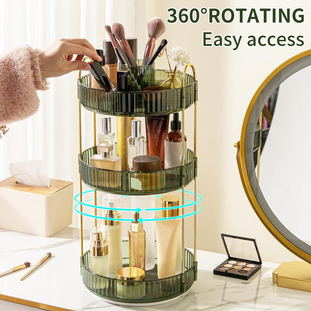 Oifecsie organizador-vanidad-multiusos: ideal para cosméticos, perfumes y cuidado de piel.
