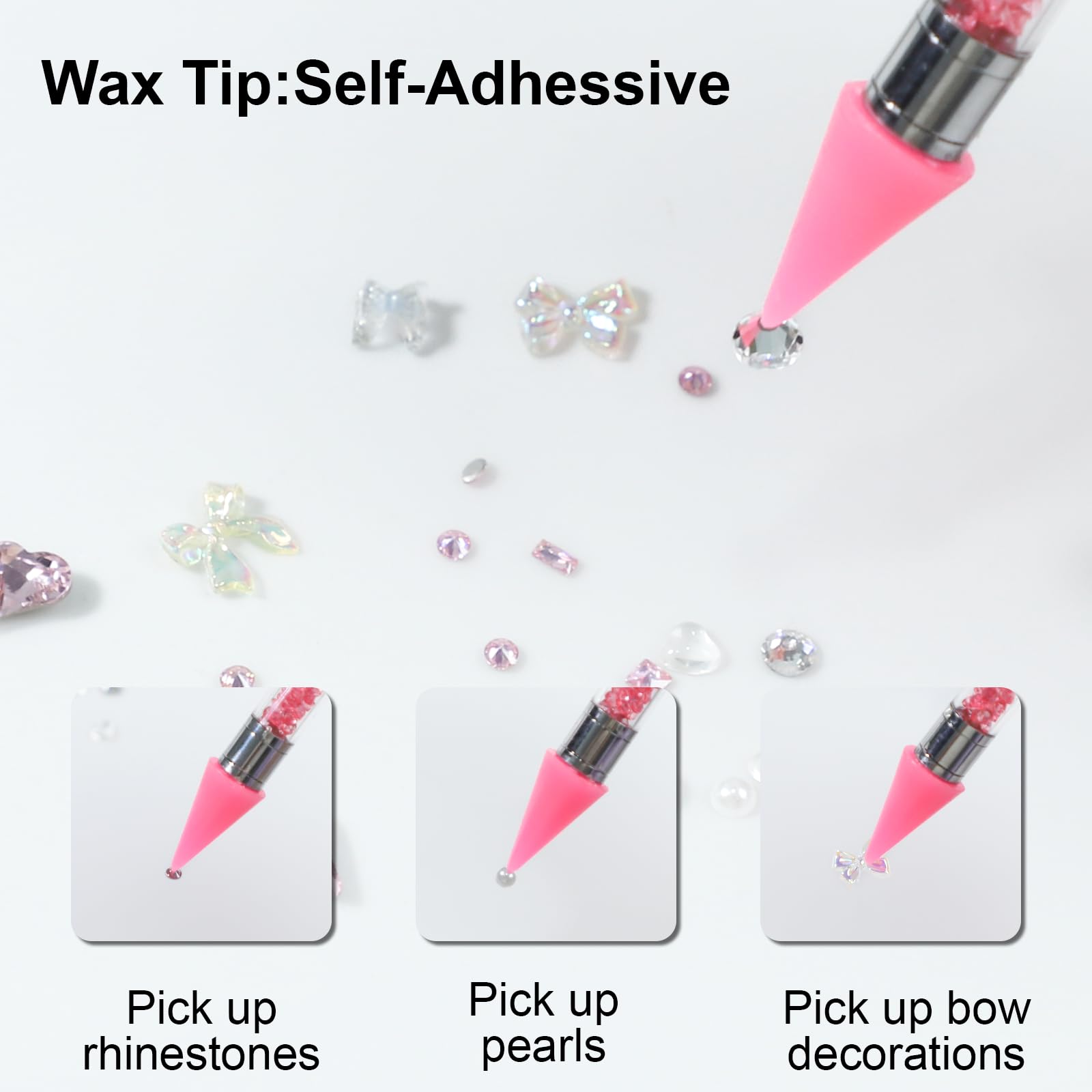 OIFEN pinzas precisas en azul y rosa para colocacion minuciosa