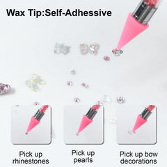 OIFEN pinzas precisas en azul y rosa para colocacion minuciosa