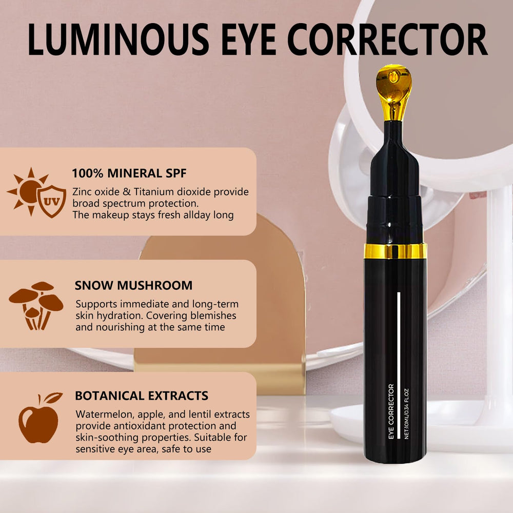 OIFVOPU Corrector de ojos mineral, protege la delicada piel bajo los ojos