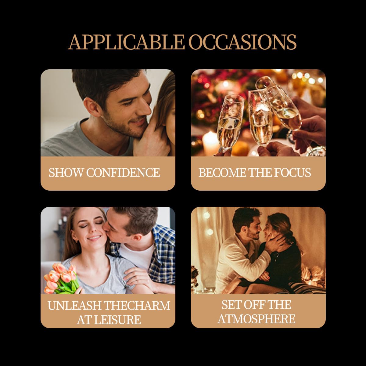 OINSOES Pheromones Perfume para hombre, empaque elegante listo para regalo.