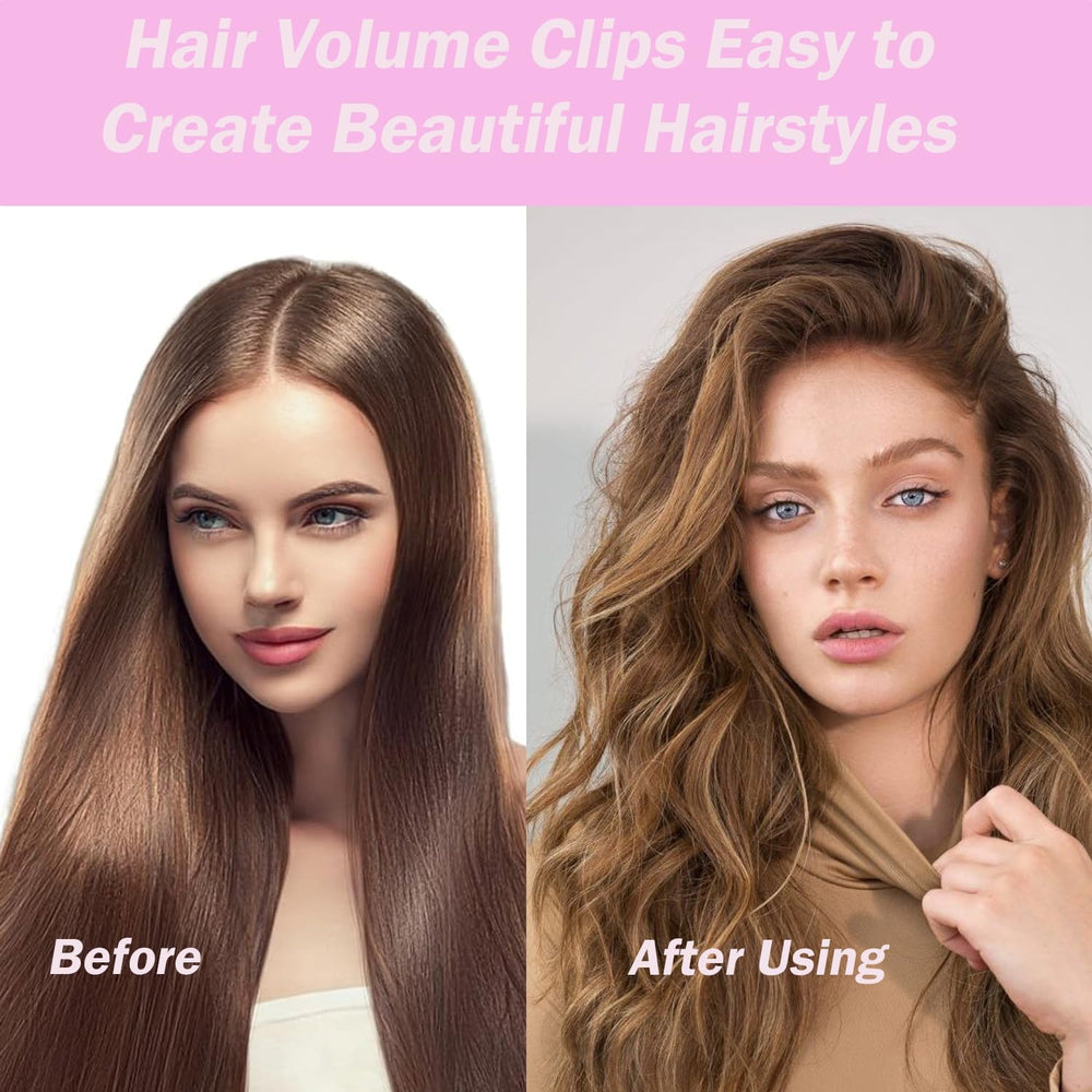 OKAABAY clips cubren áreas de raíces para un cabello más lleno y natural.