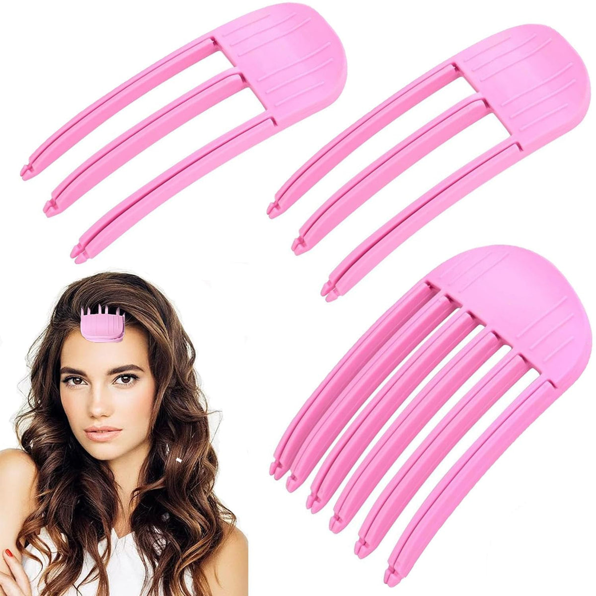 OKAABAY clips volumen raíz: aporta volumen sin calor para un look esponjoso.