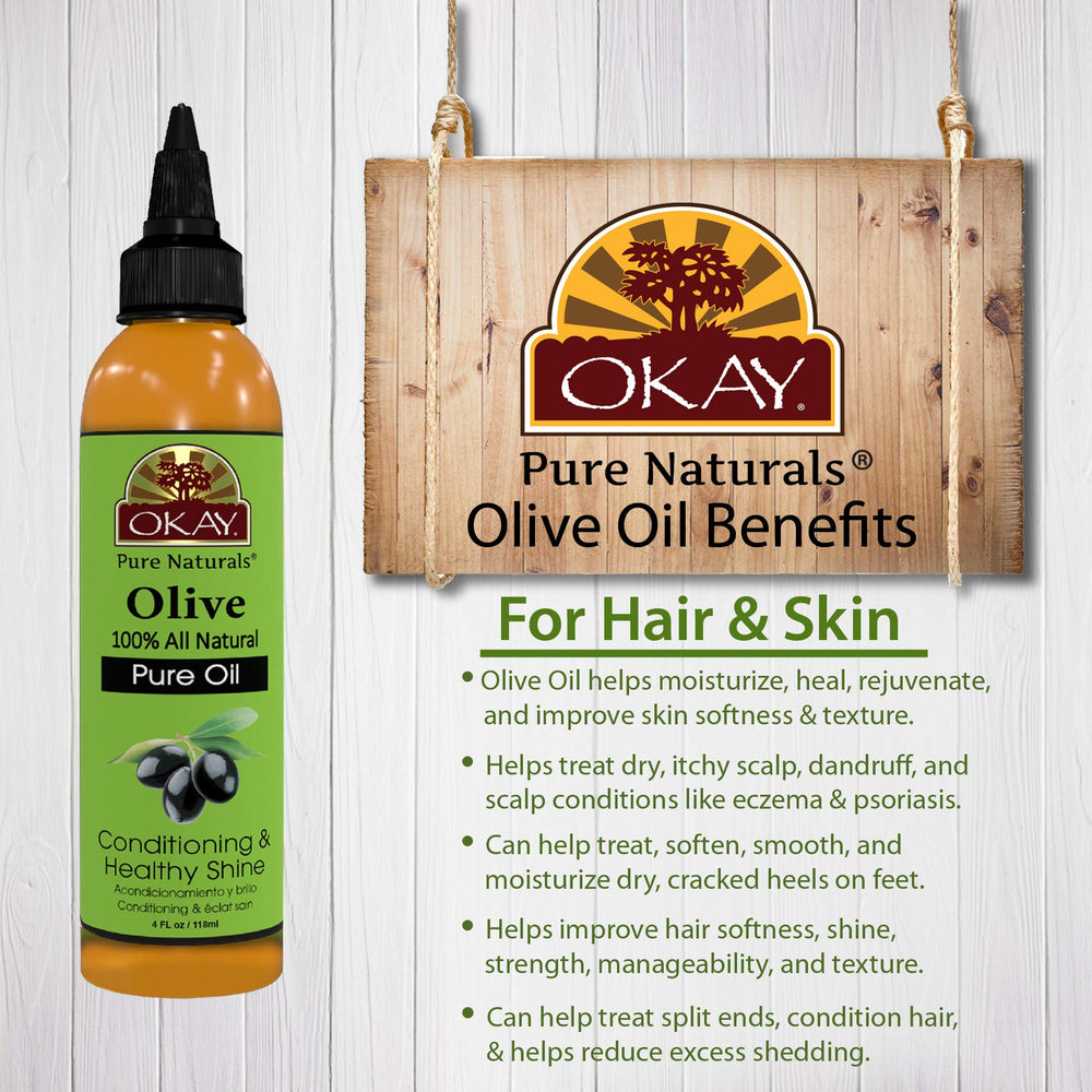 OKAY Aceite de Oliva aporta brillo y elasticidad al cabello