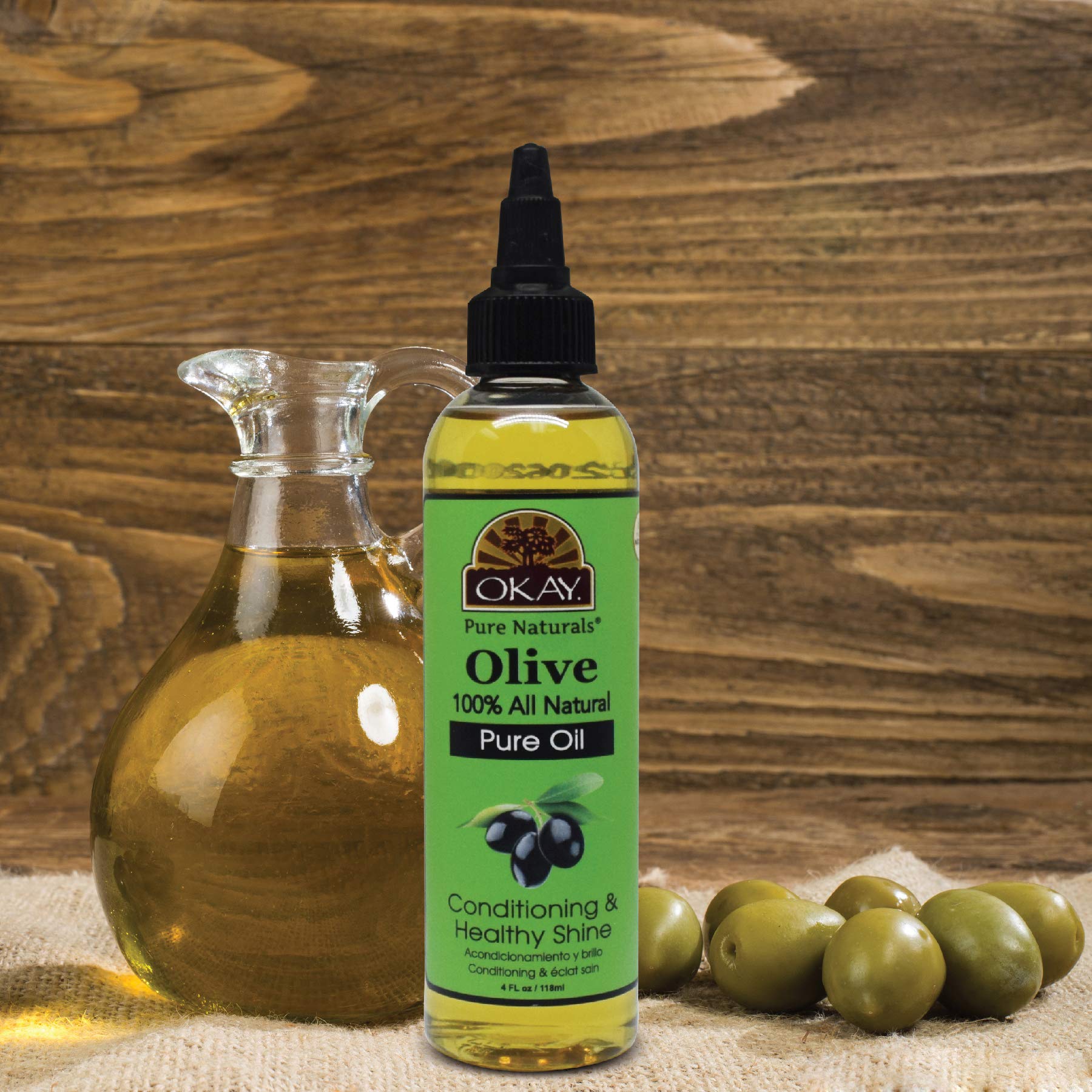 OKAY Aceite de Oliva para cuero cabelludo saludable