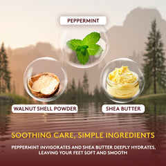 OKAY Pie con aceite de menta para refrescar y limpiar los pies.