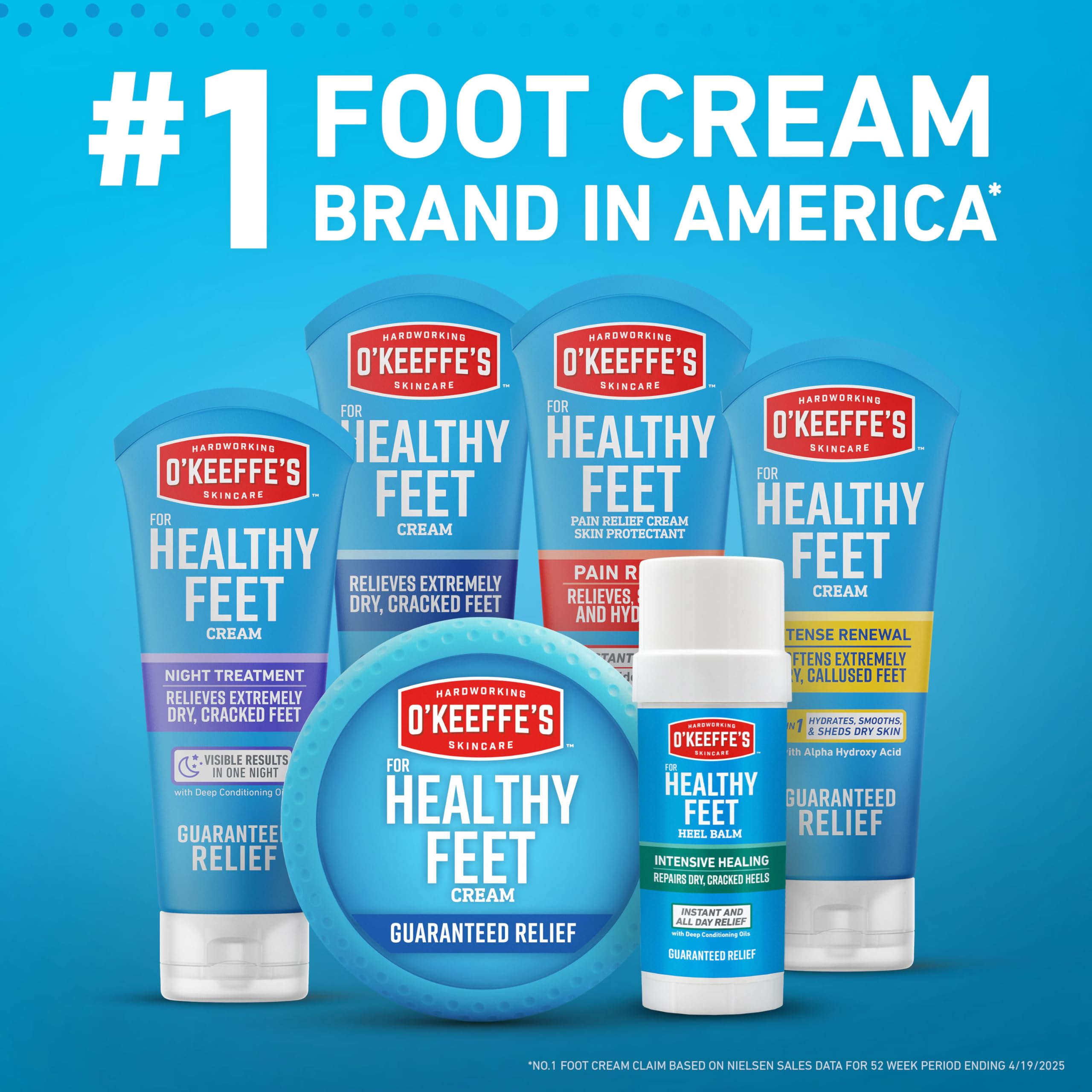 O'Keeffe's crema-pies-segura-para-diabéticos: fórmula suave para piel delicada.