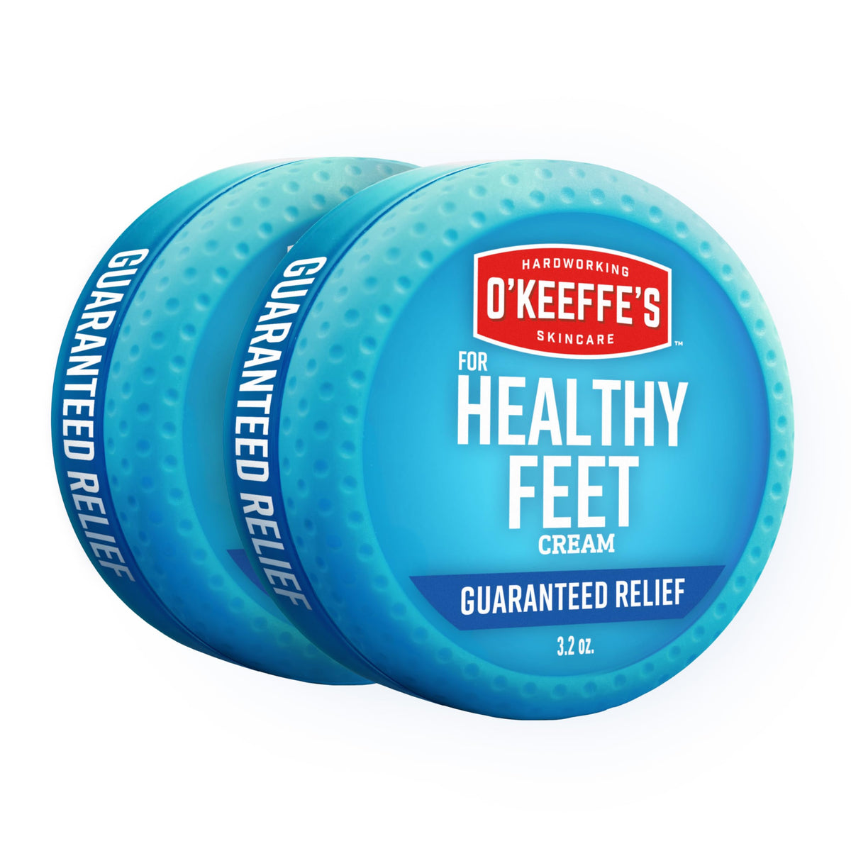 O'Keeffe's Healthy Feet en empaque compacto para viaje y cuidado diario.