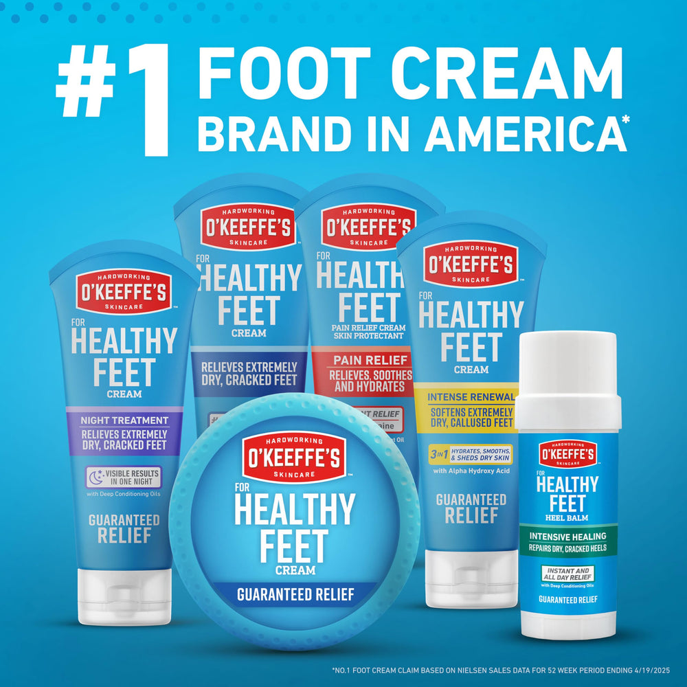 O'Keeffe's Healthy Feet is unscented, non-greasy, and suitable for diabetics.