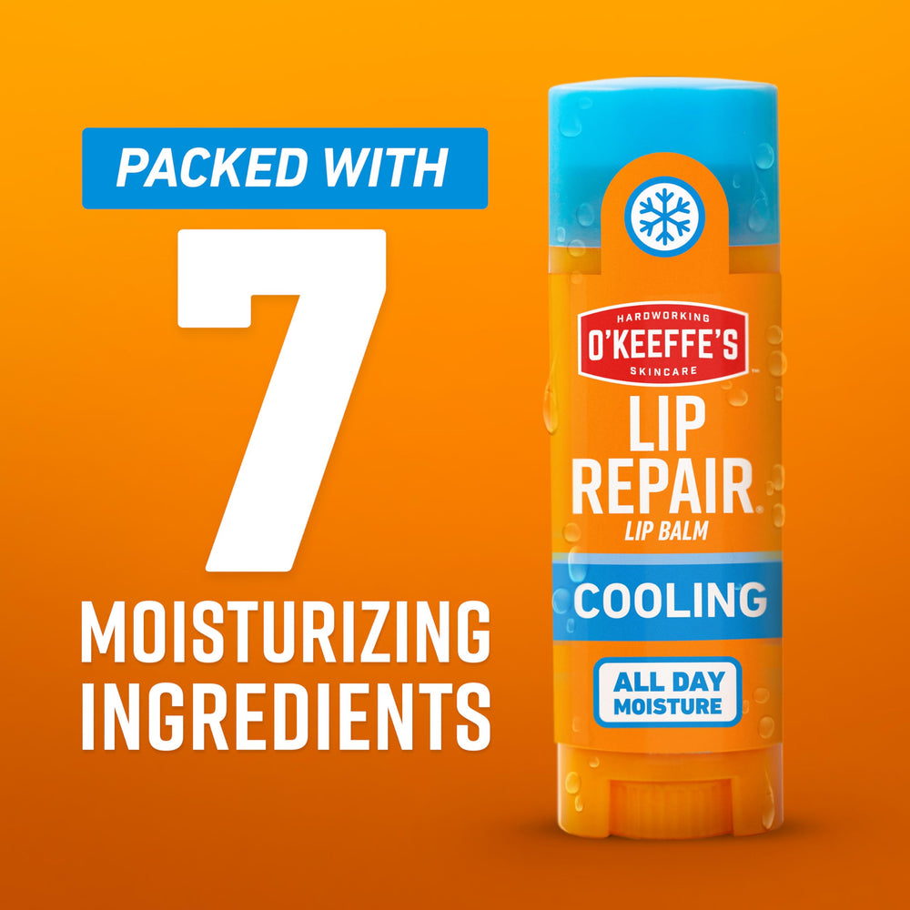El tubo Cooling Relief con mentol ofrece alivio refrescante para labios.