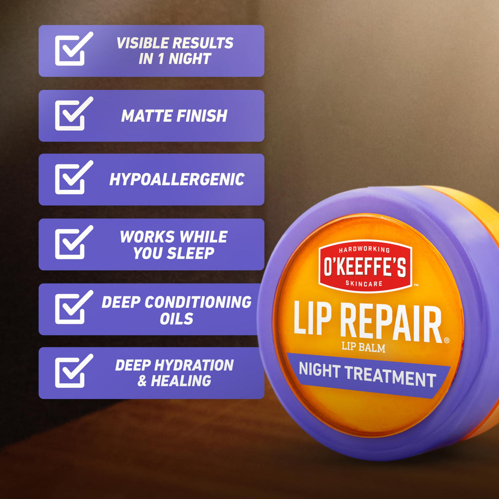 O'Keeffe's Lip Repair Hipoalergénico, seguro para diabéticos y piel sensible