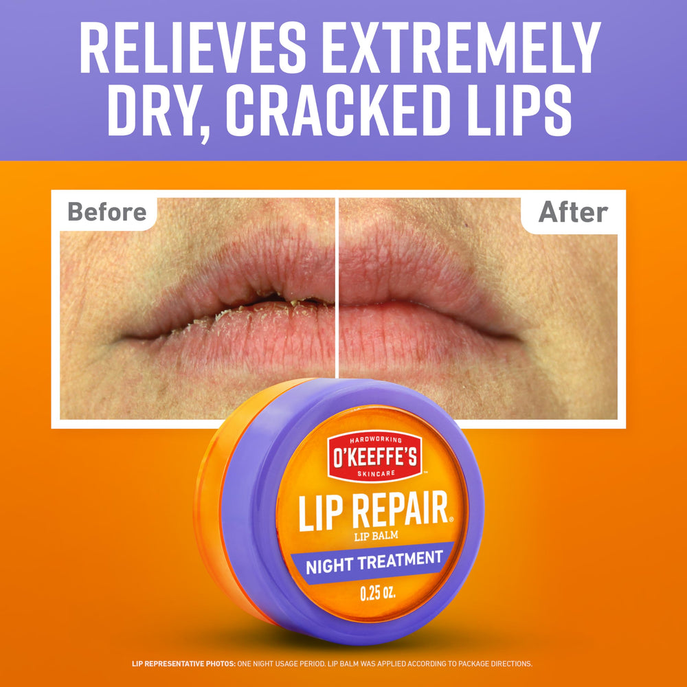 O'Keeffe's Lip Repair Textura cremosa ideal para aplicar antes de dormir