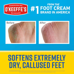 Textura cremosa y nutritiva de O'Keeffe's para pies secos.
