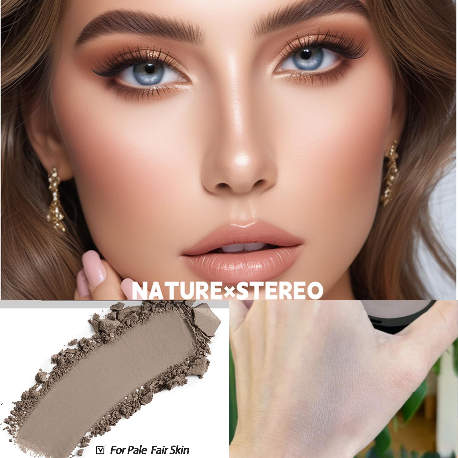 Acabado natural Okerker mate para piel clara.