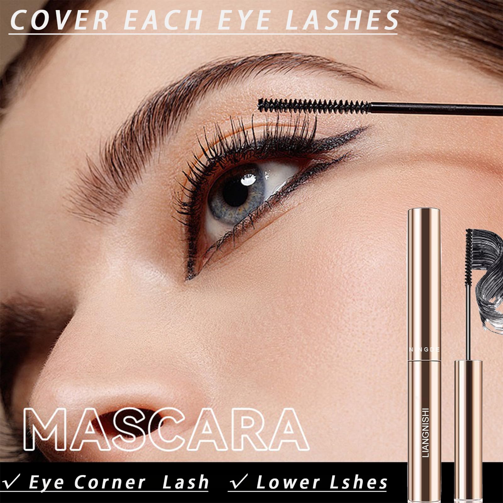 Okerker Mascara acabado natural que realza la mirada de forma sutil.