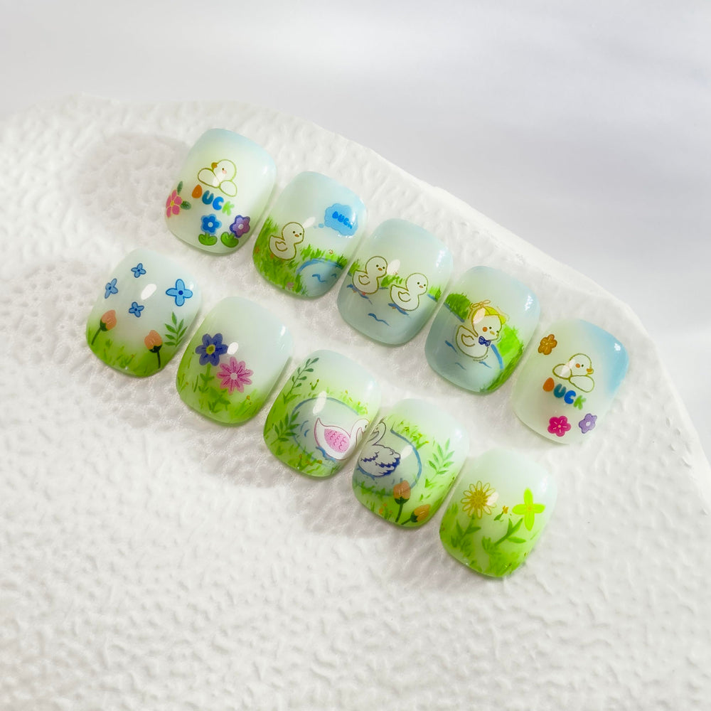 Pegatinas okiyomi para uñas, aplicación fácil para niñas.