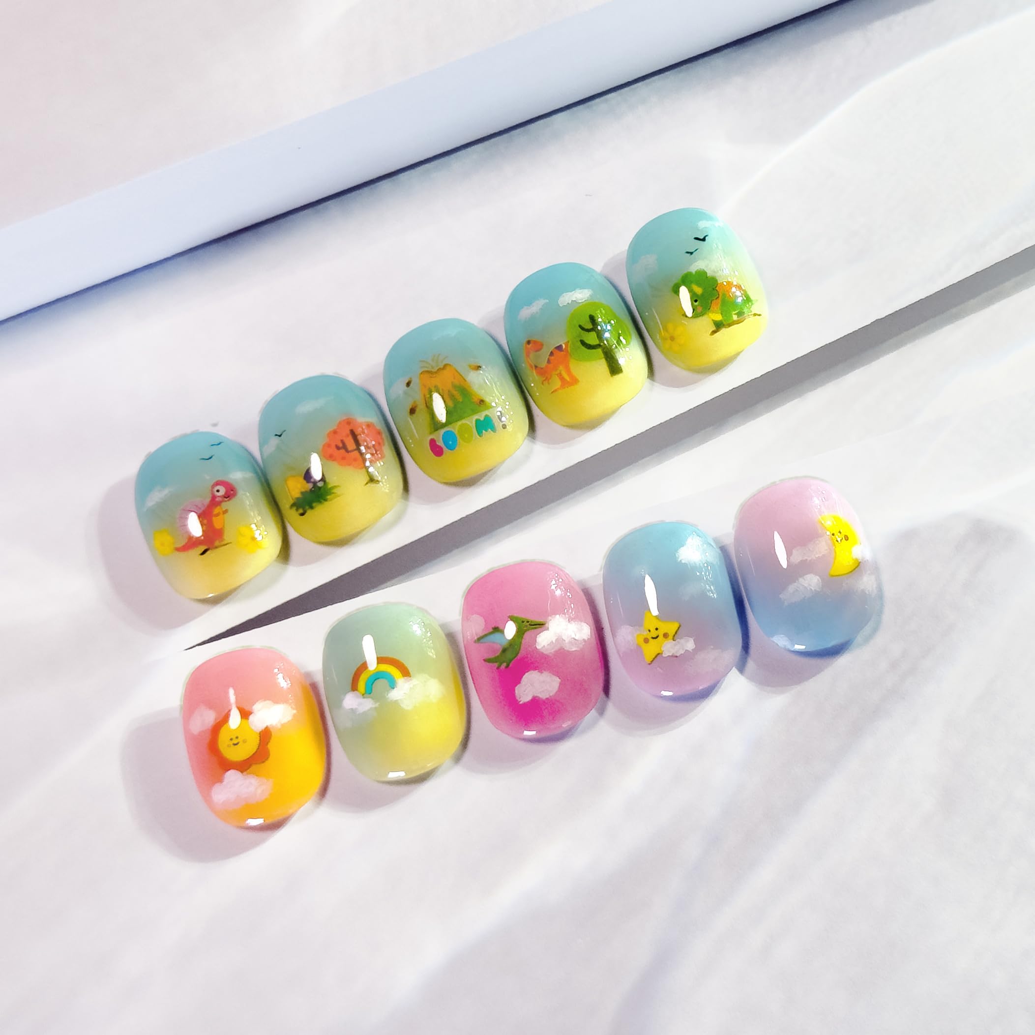 Pegatinas okiyomi con frutas para uñas, coloridas y rápidas.