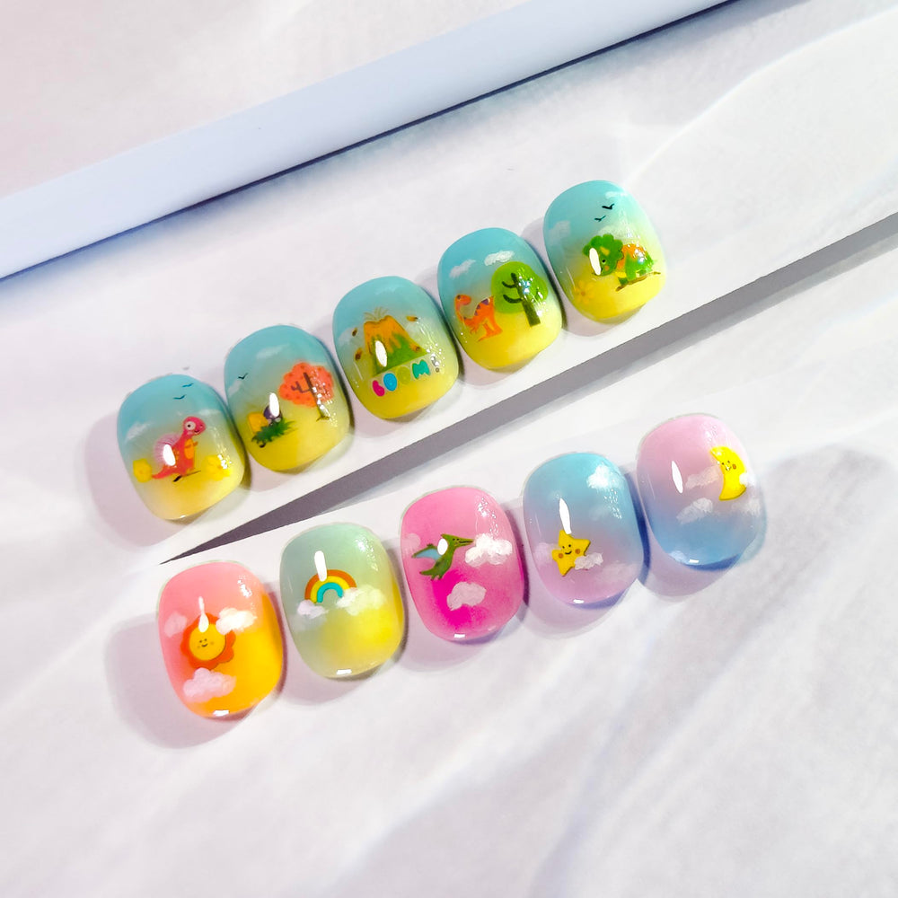 Pegatinas okiyomi con frutas para uñas, coloridas y rápidas.