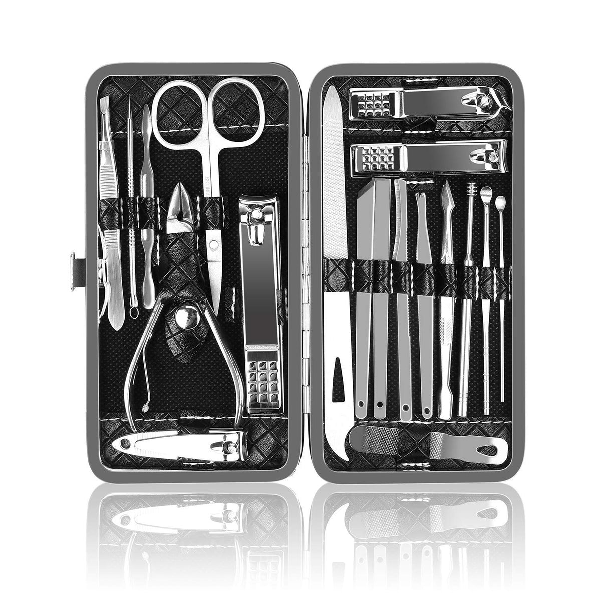 OKOMER kit manicura con estuche compacto, ideal para viajar