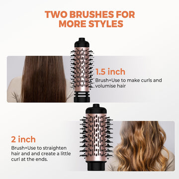 OKWRAP 3en1 cabello liso con brillo gracias al cabezal para alisar
