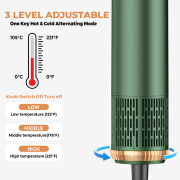 OKWRAP ajuste de temperatura 50-105°C para diferentes cabellos