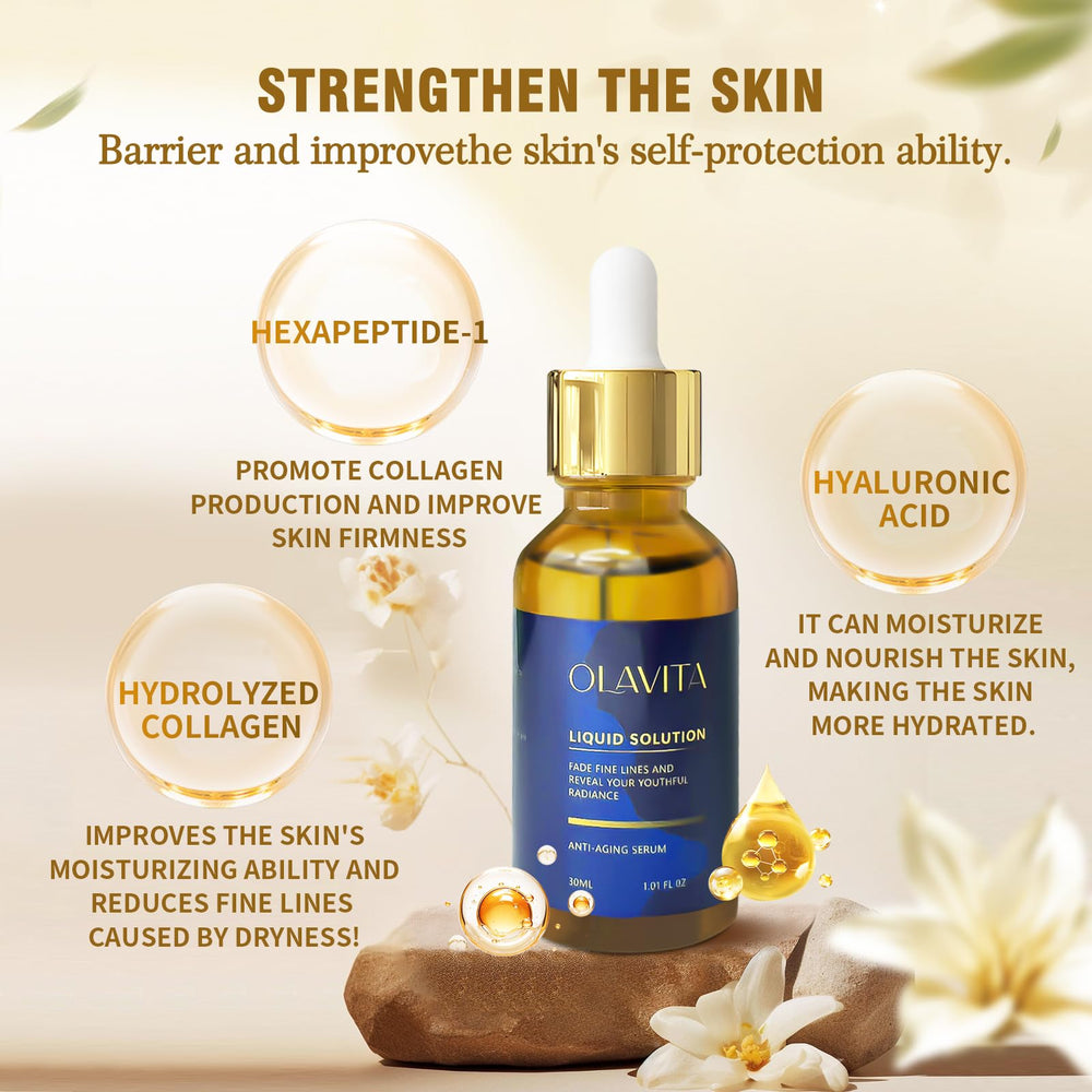OLAVITA Serum facial con aplicador de gotas para dosificar fácilmente
