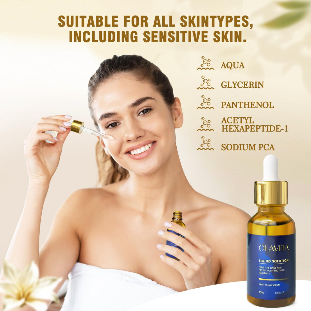 OLAVITA Serum facial textura suave, apto para todo tipo de piel y uso diario