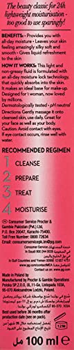 Olay Beauty Fluid Regular 100 ml, aplicación suave en cuello y rostro.