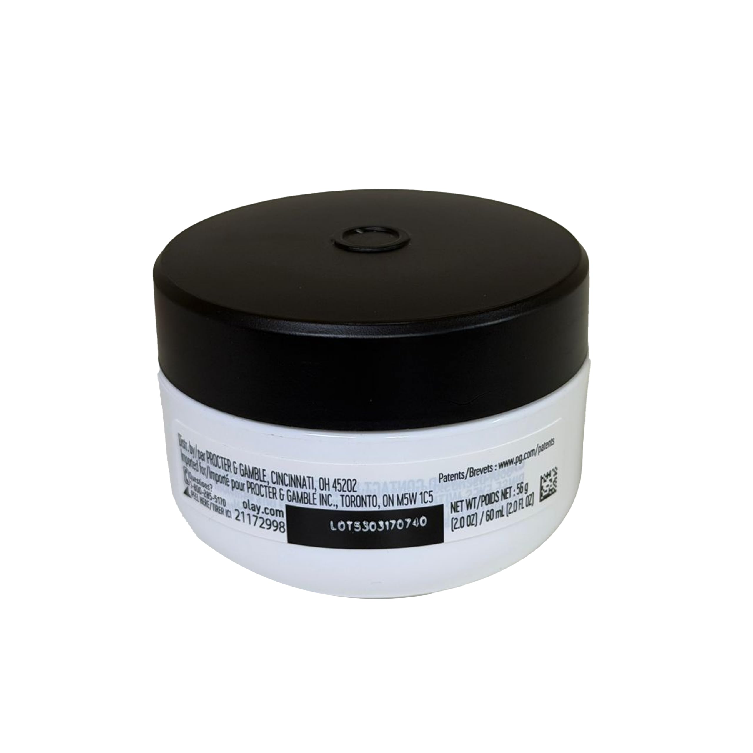 Complexe bêta-hydroxy dans la crème Olay pour exfoliation légère.