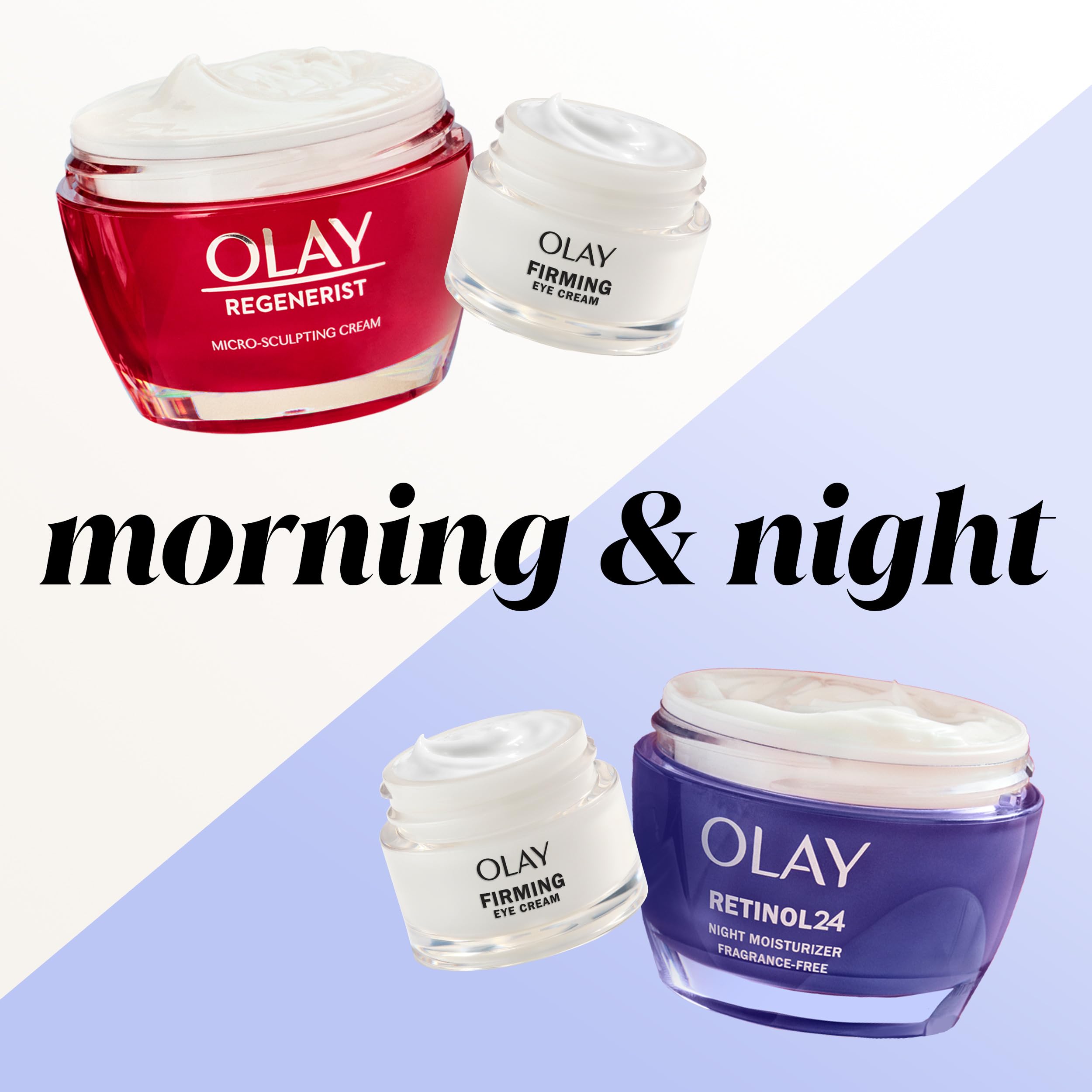 Brillo suave alrededor de los ojos gracias a Olay Firming Eye Cream sin fragancia