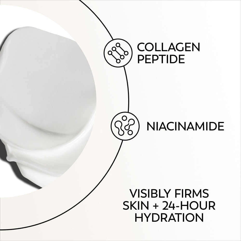 Ingredientes péptidos de colágeno en Olay Firming Eye Cream sin fragancia