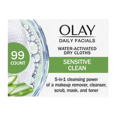 Olay desmaquillante de ojos en toallitas, desmaquilla suavemente los ojos
