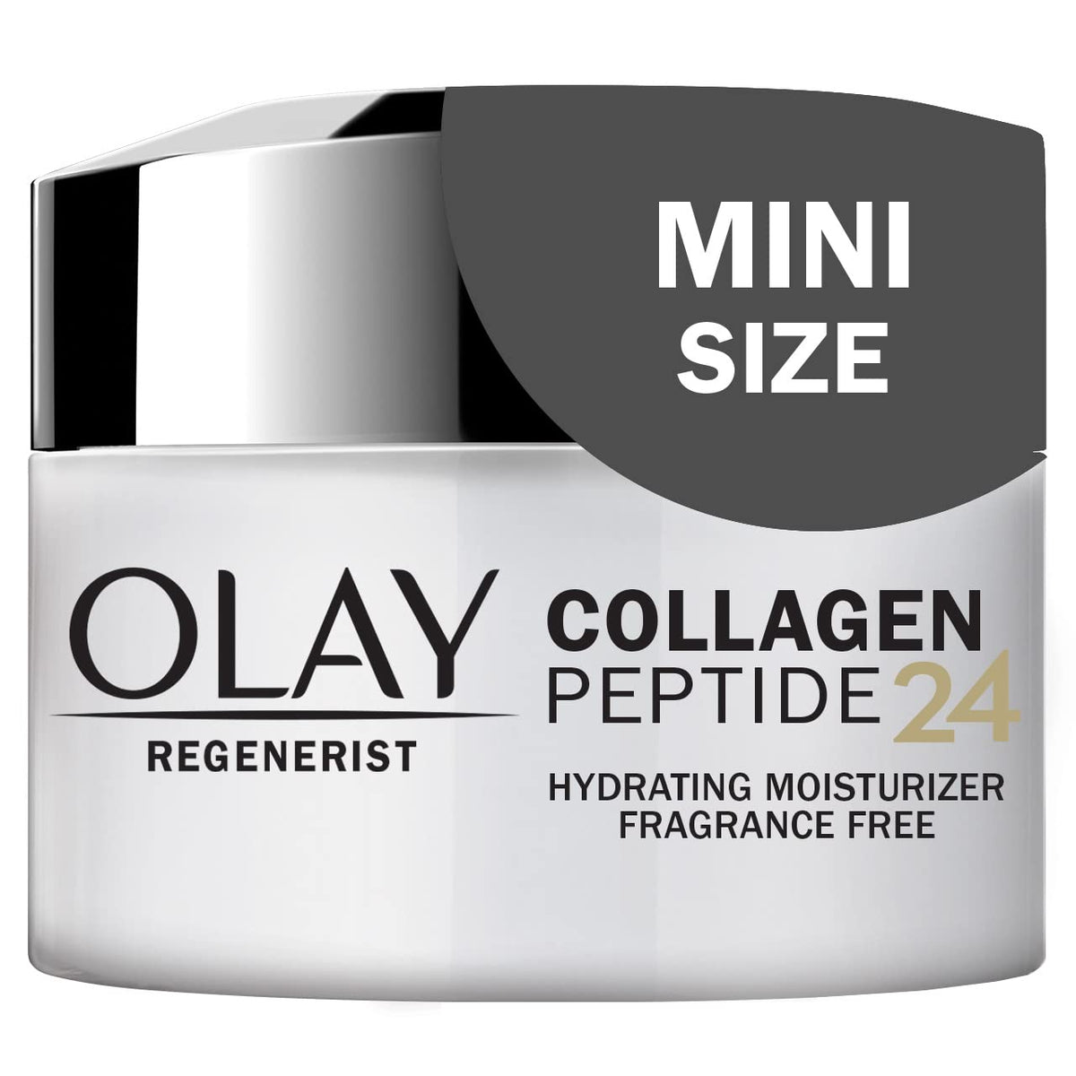 Olay Regenerist Collagen Peptide 24 crema facial miniatura para viaje, hidratación suave.