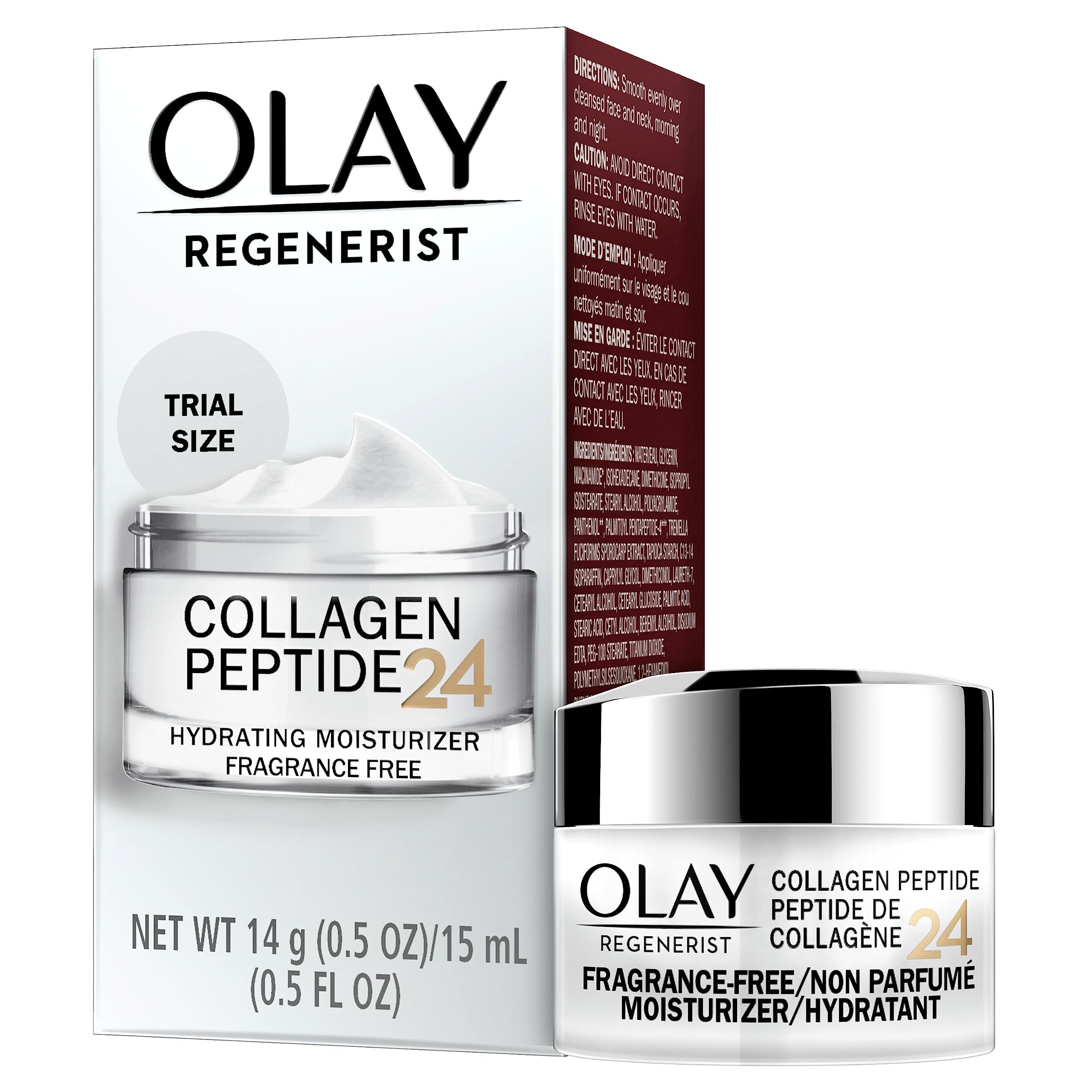 Olay Regenerist Collagen Peptide 24 vitamina B3 para tono y textura.