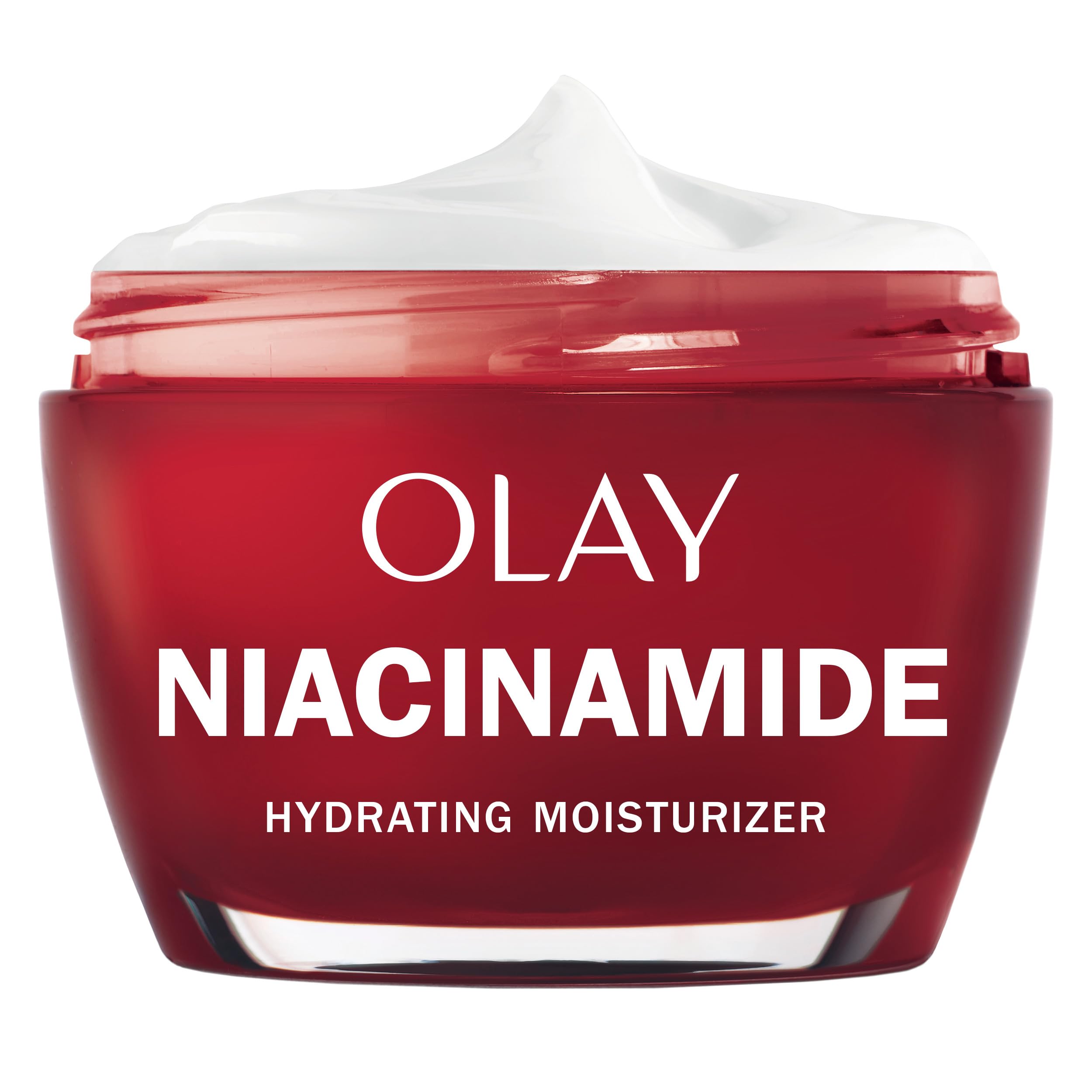 Olay Regenerist Niacinamida crema rostro en frasco para hidratación duradera.