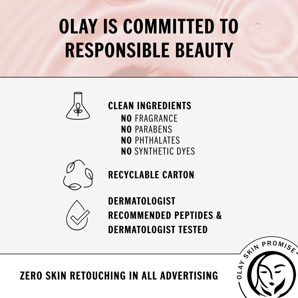 Olay Regenerist Whip combination skin portrait after use, soft matte look.
