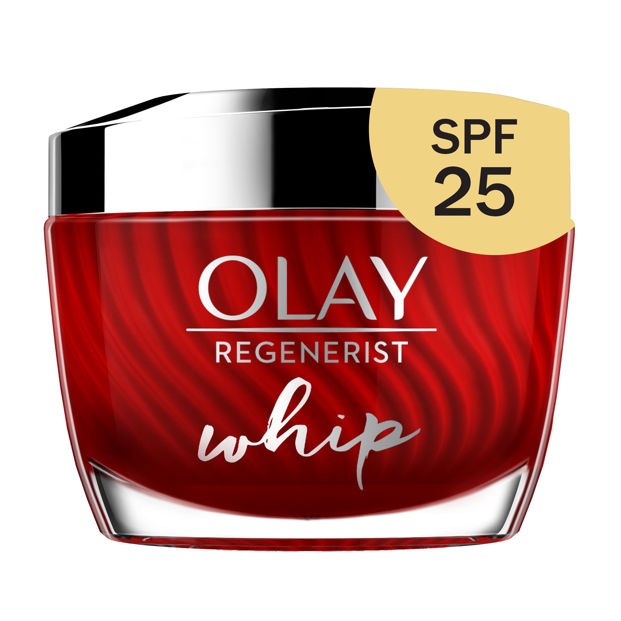 Olay Regenerist Whip: textura ligera al aplicar, hidratación y SPF 25 para un acabado mate