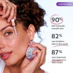 Aplicación uniforme en rostro y cuello con Olay Nocturno Serum.
