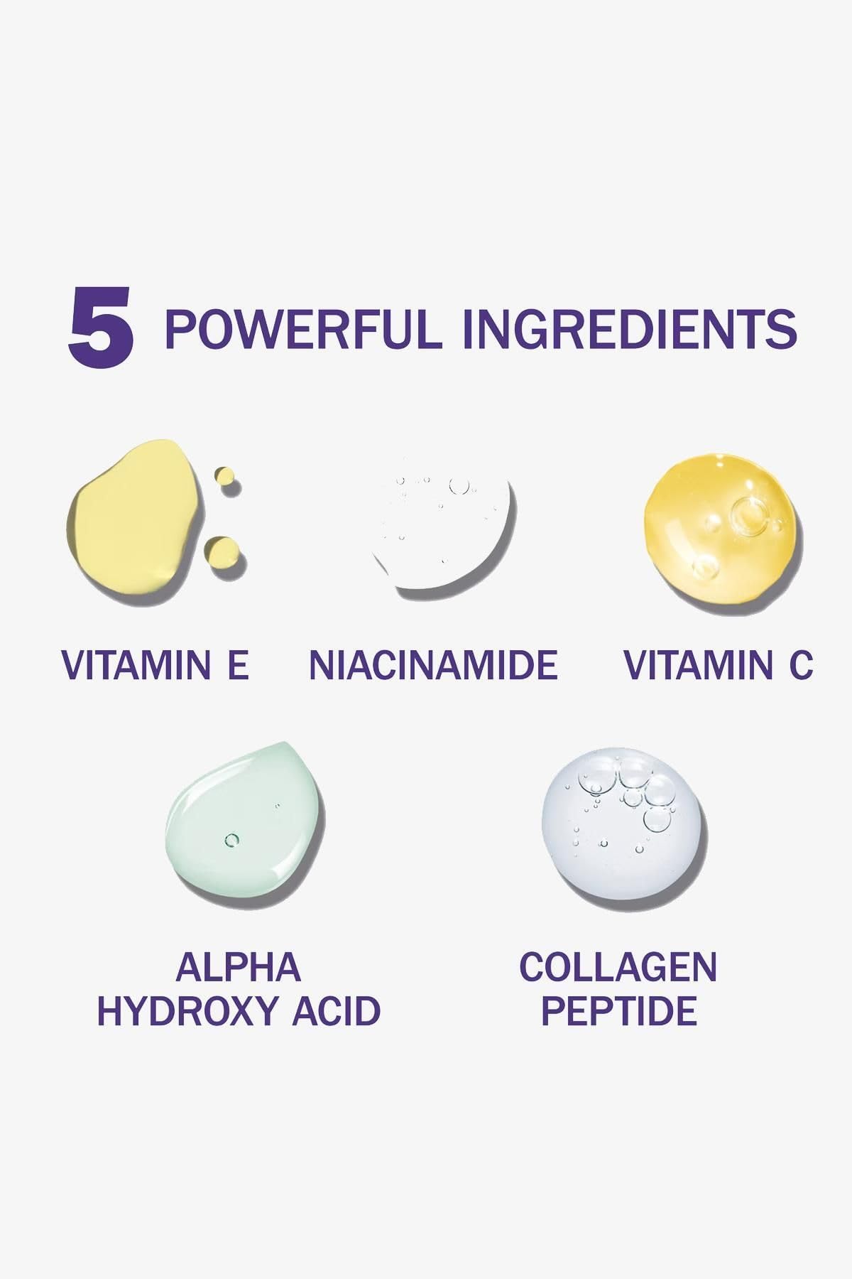 Olay Super Serum, 5-en-1 bénéfices pour une peau saine.