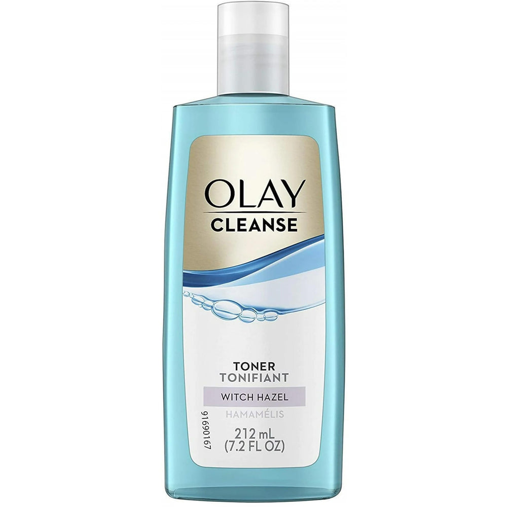Aplicación con almohadilla de algodón de Olay Toner.