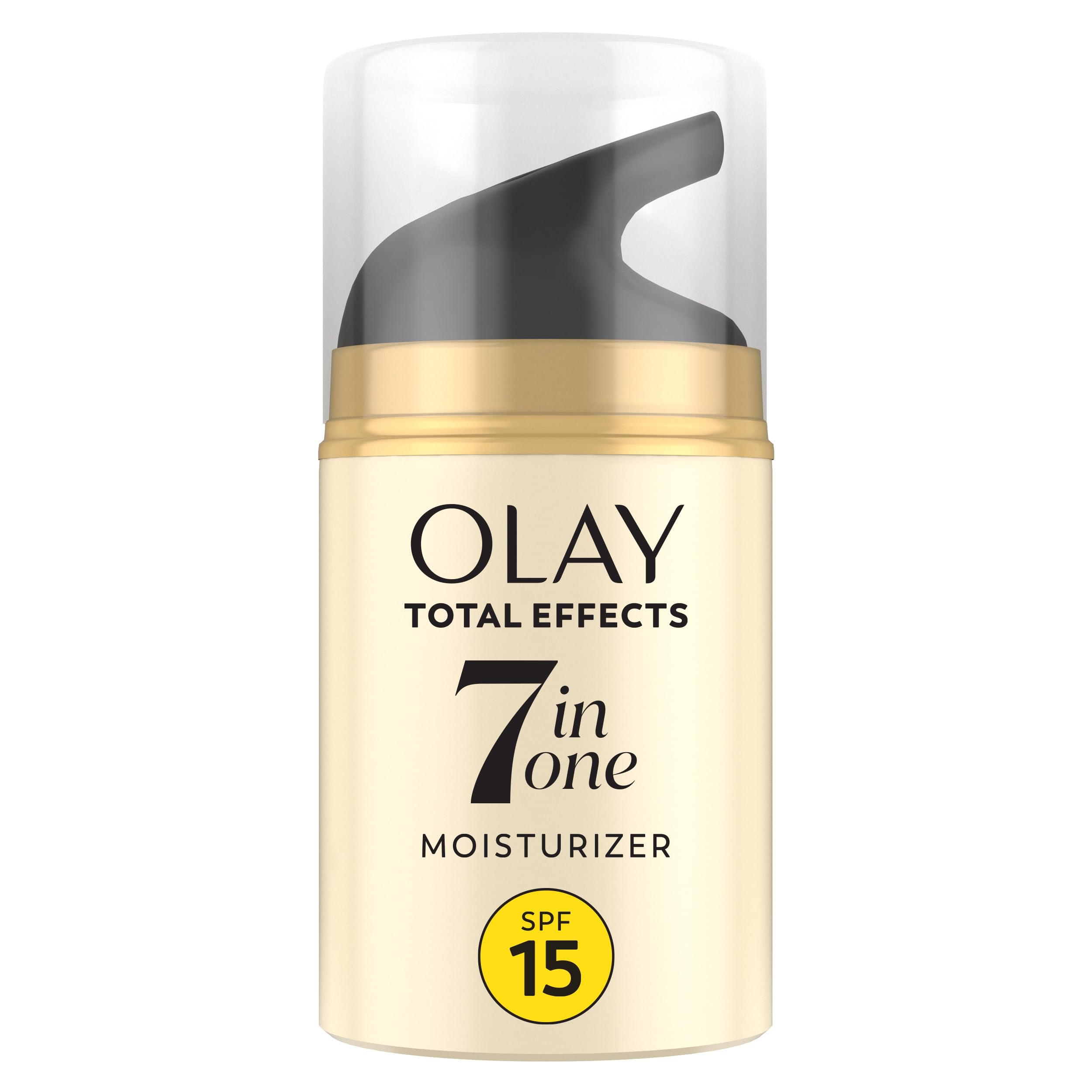 Olay Total Effects 7-en-1, crema con SPF 15, piel más luminosa y suave al tacto.