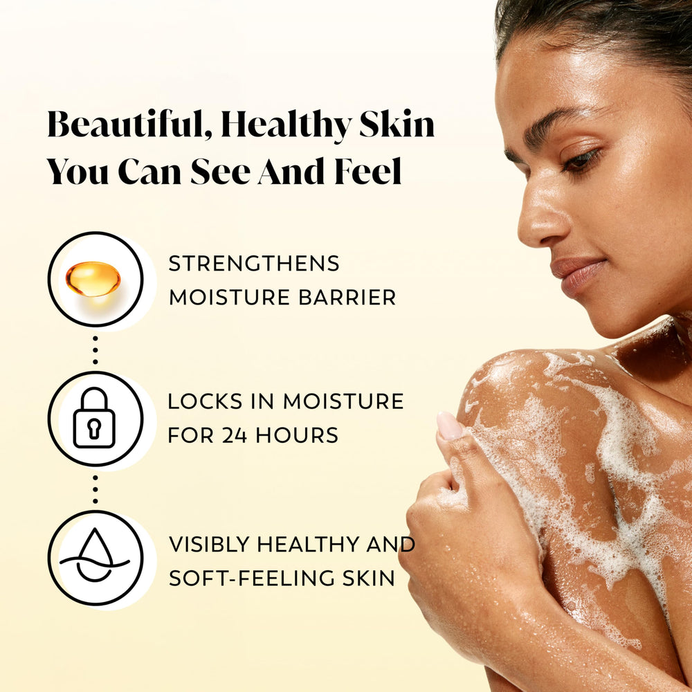 Olay Ultra Moisture: espuma cremosa lista para usar diariamente.