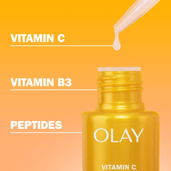 Olay Vitamina C + Péptidos 24, aroma cítrico suave.