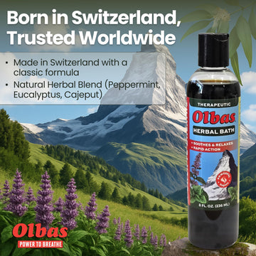 Olbas aroma-refrescante: fragancia vigorizante que anima la rutina.