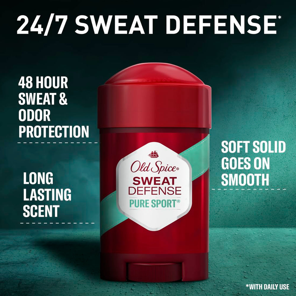 Design classique Old Spice, symbole de performance et de confiance au quotidien.