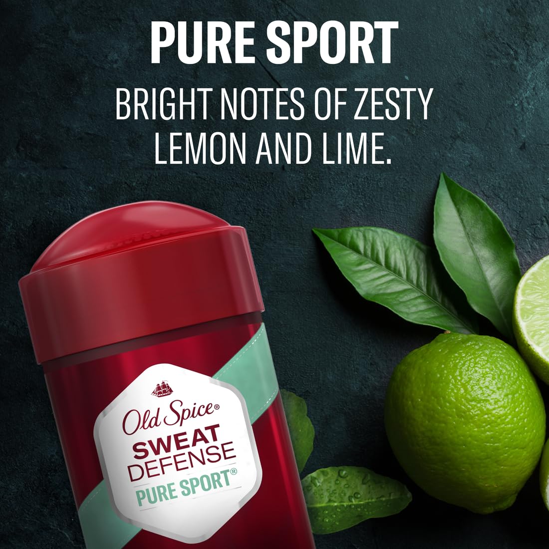 Texture douce et solide d’Old Spice Pure Sport Doux Solide pour une application confortable.