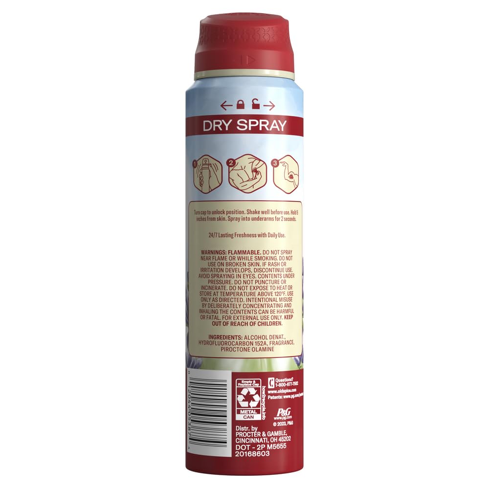 Old Spice aplicación diaria de desodorante para comodidad constante.