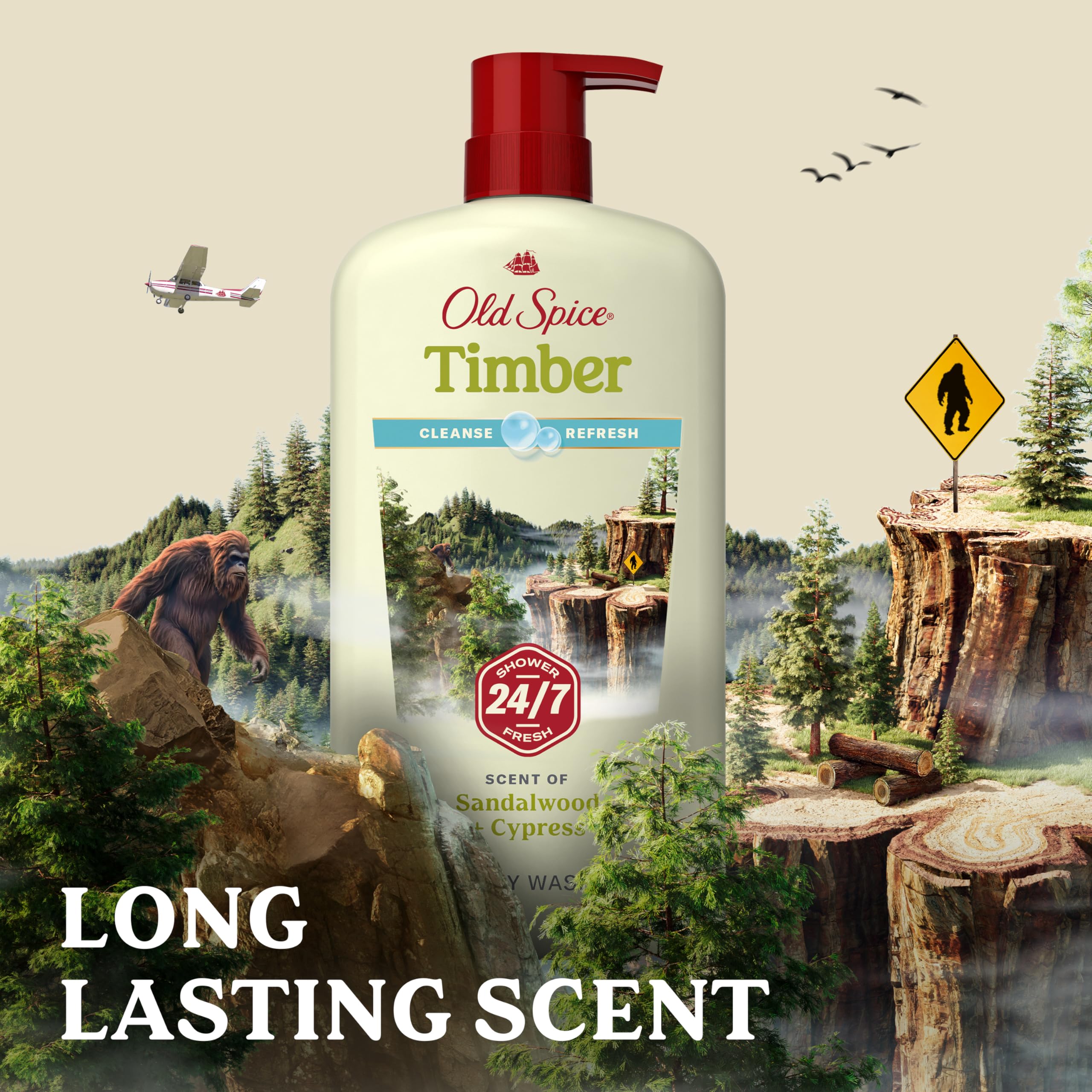 Aroma duradero tras la ducha con Old Spice.