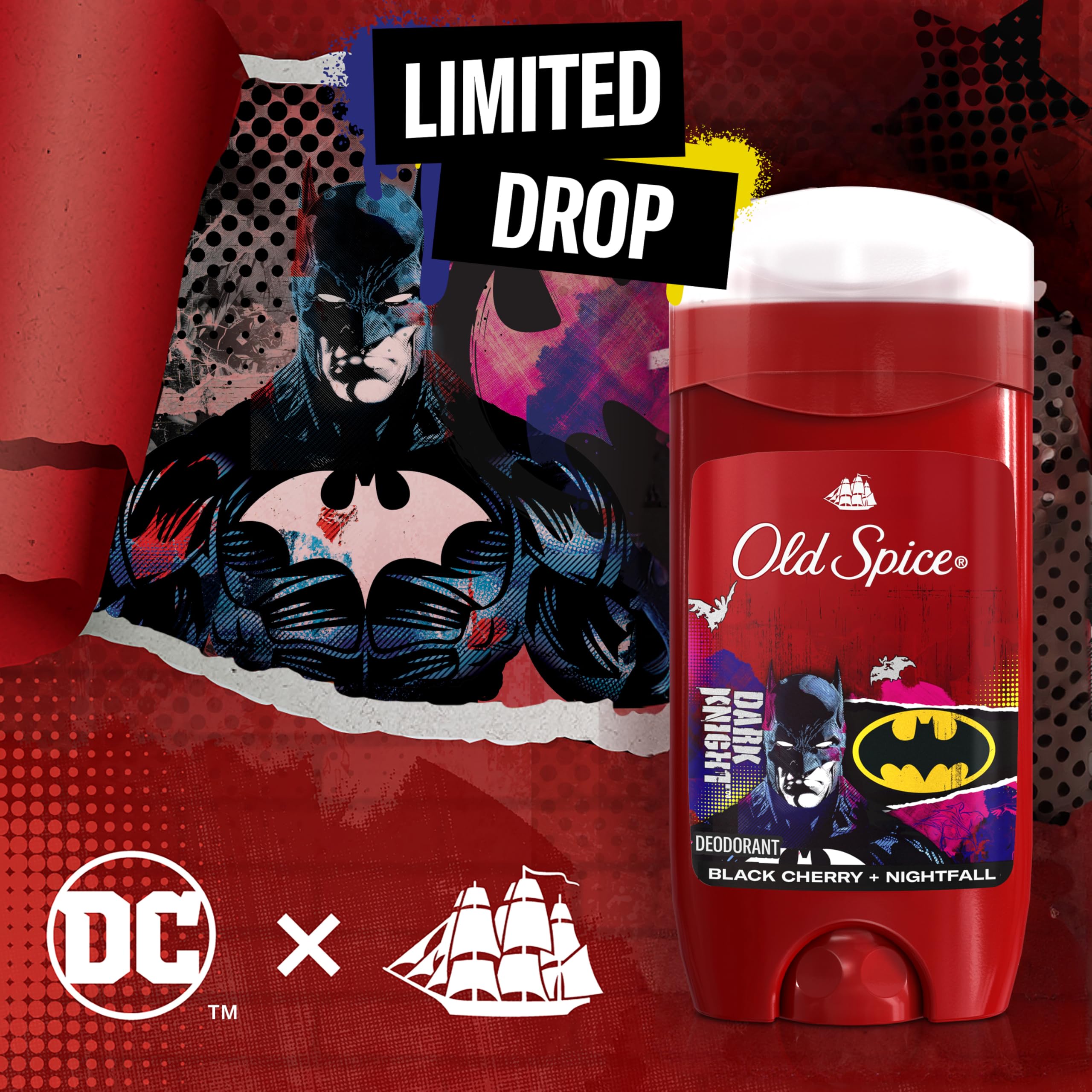 Old Spice Batman frescura diaria para hombres activos.