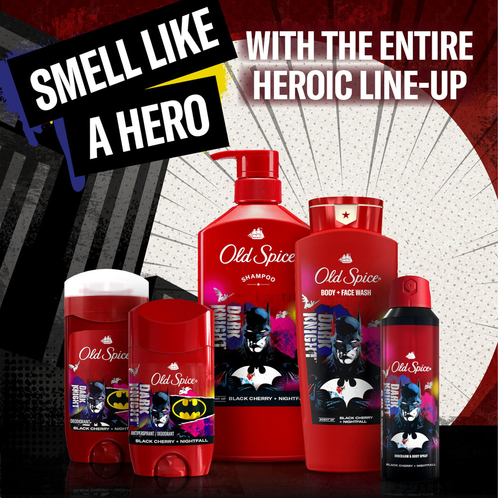 Old Spice Batman uso diario para rendimiento cotidiano.